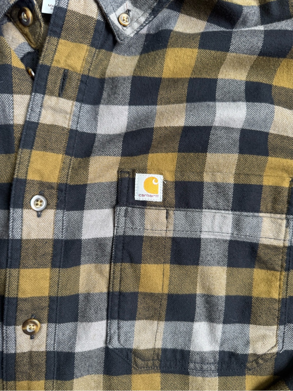 Carhartt Men's Relaxed Fit Rugged Flex flannel | 97% cotton | Size Large - Picture 4 of 5